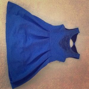 Blue dress, girl size 10, sequined front design
